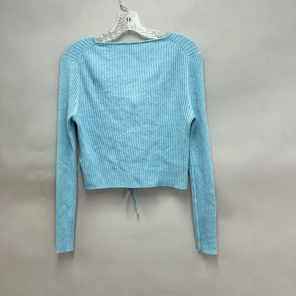 Everlane The Cotton-merino Front-tie‎ Top